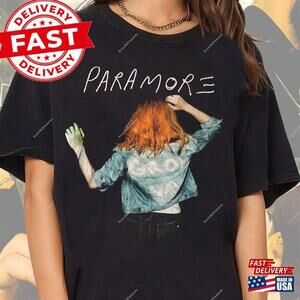 Paramore T-Shirt Grow Up Black Hayley Williams Shirt Unisex Classic